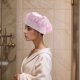 thumbnail image 3 of Ofertas Únicas 1 Pc Gorro de Ducha de Alta Elasticidad para Baño de Tela de Satén Rosa, 3 of 5