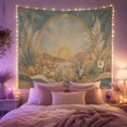 thumbnail image 2 of Potted Houseplants Shelves with Heart Radiant Emits, Nostalgic Vintage for Botanical Art Lovers, Wall Decor, Valentine'S Day Gift, Tapestry Wall Hanging for Dorm and Living Room, 2 of 7