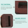 thumbnail image 2 of Monyance furniture coasters 10pcs Furniture Caster Cups Felt Floor Protectors(3.31X2.87X0.67Inches), 2 of 10