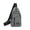 Gray, variant on Crossbody Sling Bag Small Water Resistant Backpack Lightweight Shoulder Chest Daypack for Men Women Hiking Travel