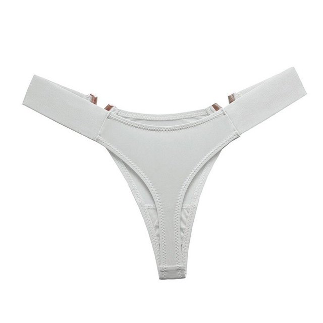 Ropa interior Sexy de moda en forma de V con decoración de Metal, ropa interior deportiva para levantamiento de cadera, cintura baja, horquilla alta, bragas de media vaina, bragas sexis para mujer Tan Jianjun unisex