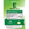thumbnail image 5 of Vitamin E Capsules 400 IU | 100 Softgels | Non-GMO & Gluten Free | by Nature's Truth, 5 of 7