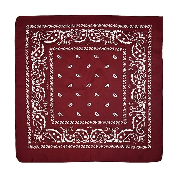 22x22 Inch Multi-Purpose Cowboy Headbands - Polyester Bandana for Fashion Hair Accessories with Versatile Wear