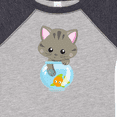 thumbnail image 4 of Inktastic Cute Cat, Little Cat, Kitty, Kitten, Fish Bowl Girls Baby Bodysuit, 4 of 5