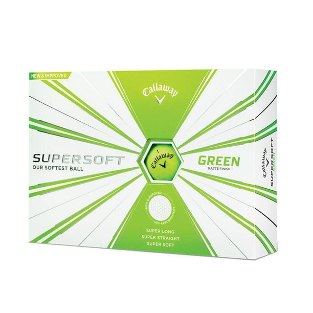 Callaway Golf Supersoft Golf BallsOne DozenGreen Matte