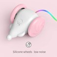 thumbnail image 2 of Wweixi ABS Intelligent Obstacle Avoidance Cat Toy With Color Changing Lights Small Mouse Toy Runs Away yellow English, 2 of 6