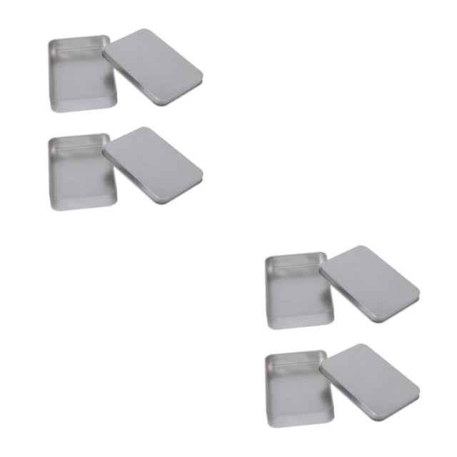 Toystoory Caja de lata compacta de 2 piezas, contenedor de almacenamiento, espacio libre de desorden, multifuncional, adecuado para sostener Cubierta plana 2Conjunto