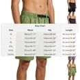 thumbnail image 3 of Men's Cargo Shorts with Built-in Belt, 9" Inseam Quick Dry Outdoor Hiking Short Pants, Summer Casual Lightweight Regular Fit for Fishing Travel, Big & Tall, 3 of 9