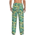 thumbnail image 3 of Picia Animals with Leaf Mens Soft Woven Cotton Elastic Waistband Sleep Pajama Pant Lounge Sleep Pant With Pockets And Drawstring-Medium, 3 of 9