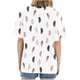 thumbnail image 3 of Blusa de manga corta con estampado de cuello redondo informal para mujer a la moda, Tops de verano OAVQHLG3B Store lin121212, 3 of 4