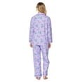 thumbnail image 4 of Casual Nights Women's Flannel Long Sleeve Button Down Pajama Set, 4 of 5