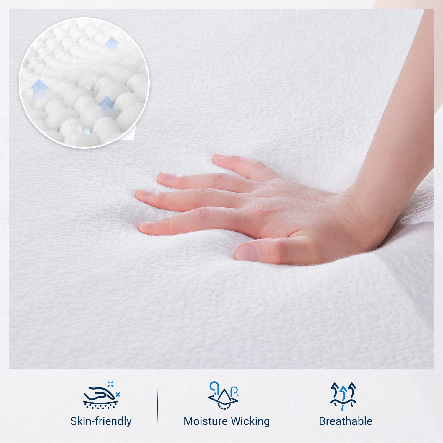 Avenco Airsail 10" Gel Memory Foam Mattress in a Box, King Size