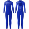 thumbnail image 3 of Niños Niñas gimnasia Ballet Leotardos figura brillante patinaje sobre hielo trajes de baile bailarina mono de cuerpo entero Unitard Ropa de baile, 3 of 5