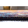 thumbnail image 5 of Unique Loom Jardin Collection Tapis Coloré Abstrait, 7 x 10 Pieds, Bleu Marine, 5 of 5