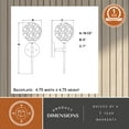 thumbnail image 5 of Olson 1 Light Brass Mid-Century Modern Wall Sconce Clear Globe Glass, 5 of 11