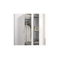 thumbnail image 4 of Declan White Engineered Wood 3-Door Wardrobe Cabinet Armoire, 4 of 6