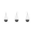thumbnail image 4 of Destyer 2x Indoor And Outdoor Self-Watering Flower Pot For Easy Maintenance Removable Hanging Chain gray 3Set, 4 of 6