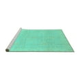 thumbnail image 2 of Ahgly Company Machine Washable Indoor Rectangle Abstract Turquoise Blue Modern Area Rugs, 5' x 7', 2 of 4