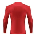 thumbnail image 3 of Ulitacool Fall Tops For Boys Long Sleeve Shirt High Neck Athletic Top For Running Workout Stretch Training Tee Activewear Lovely Durable Basic Wear Red 5-6 Years, 3 of 4