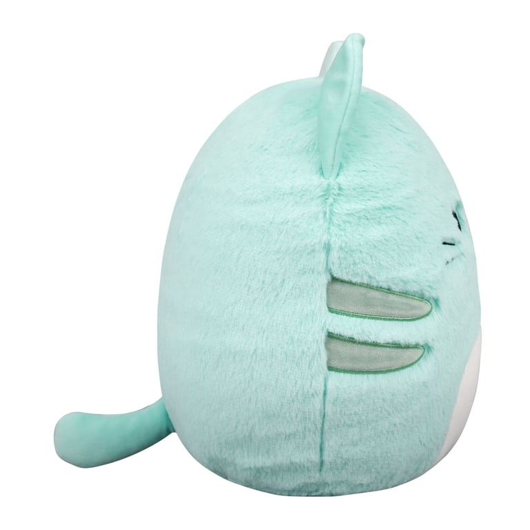 Squishmallows FuzzAMallow Official 12 inch Corinna the Teal Tabby