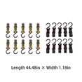thumbnail image 2 of Eigraketly Clip para tienda de 10 piezas, tela Oxford, mano de obra, tamaño compacto, colgador para acampar, cierre de nailon ajustable de alta carpas Negro Eigraketly OD028093-02, 2 of 6