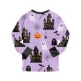 thumbnail image 7 of Enyan Halloween Pajamas Girls Toddler Pumpkin/Ghost Pjs Set Kid Long Sleeve 2 Piece Loungewear Sleepwear Pajamas Girl Pajamas(3-4 Years), 7 of 7