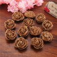 thumbnail image 4 of CPDD 12 Pieces Handmade Burlap Rose Flowers for Wedding Decoration DIY Craft Making Az041s1p12f -, 4 of 5