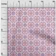 thumbnail image 1 of oneOone Polyester Lycra Dusty Purple Fabric Artistic Flower & Shapes Geometric Diy Clothing Quilting Fabric Print Fabric By Yard 56 Inch Wide, 1 of 4