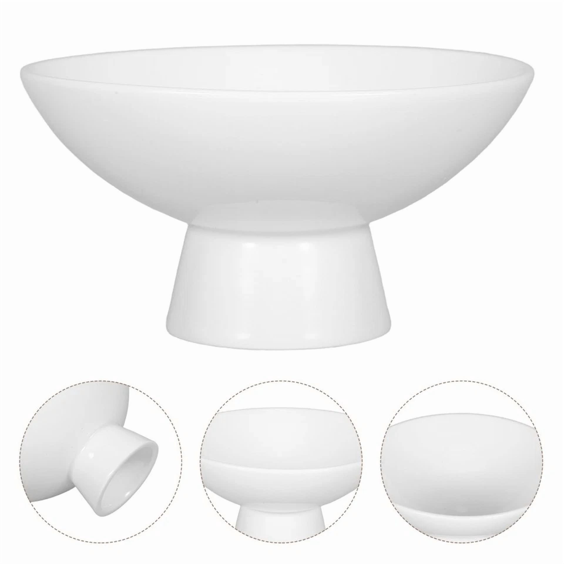 Goblet Decorative Fruit Bowl Baby Ceramic Snacks Bowls For The Kitchen