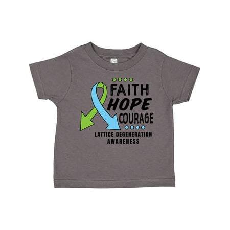 

Inktastic Eye Disease Awareness Faith Hope and Courage Gift Toddler Boy or Toddler Girl T-Shirt