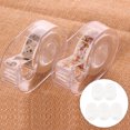 thumbnail image 2 of Shisuyan Tape Cutters Transparent 5Pcs 2.95X2.08X0.79Inch, 2 of 8