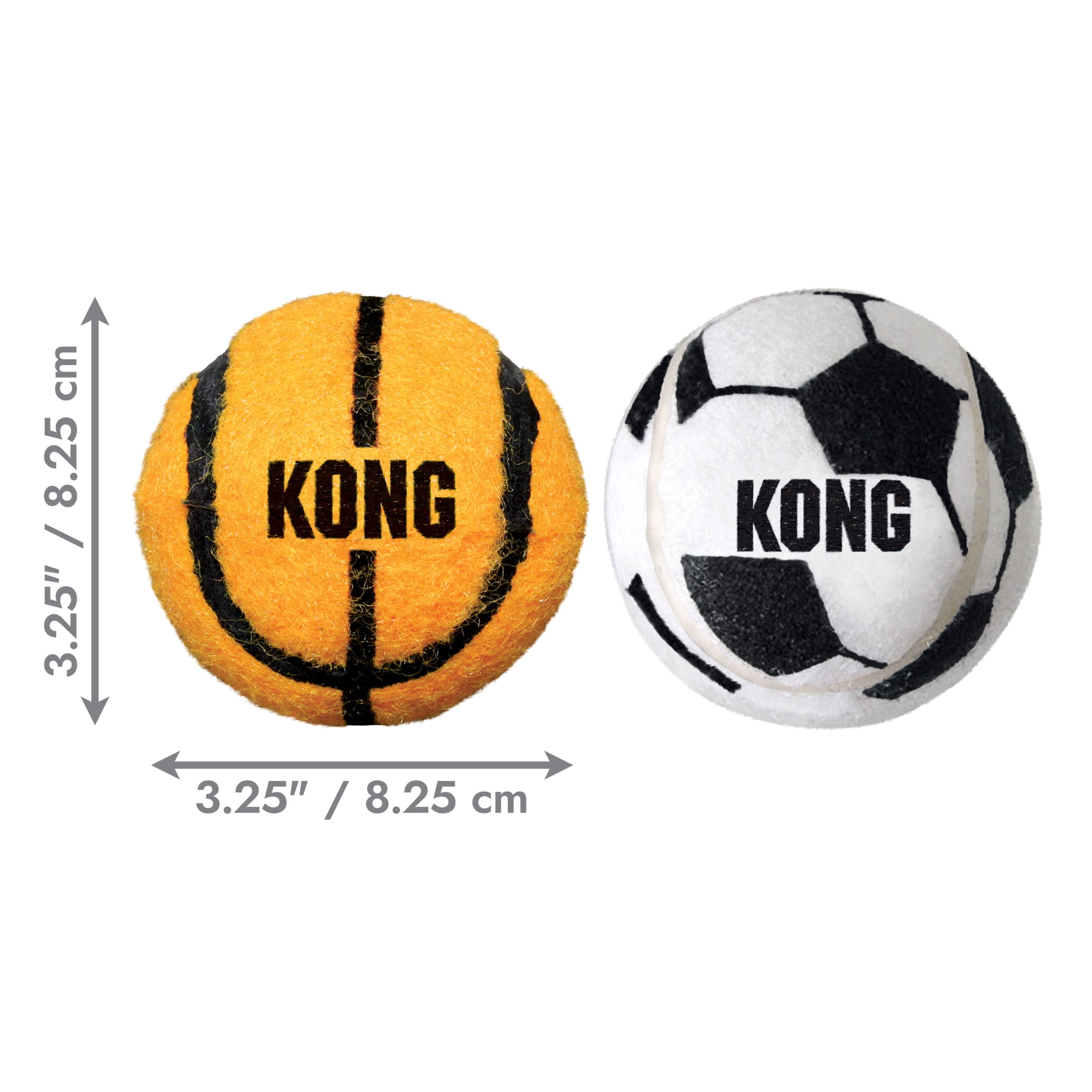 KONG® Sport Balls, Extra Thick Tennis Ball, Dog Toys, 2 Count