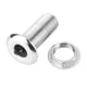 thumbnail image 1 of Pasamuros para mangueras de yates de remos, diámetro interior de 1/2", aptos para mangueras de 2", accesorios de drenaje para embarcaciones de acero inoxidable 316, 1 of 8