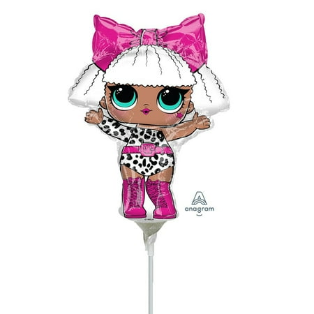 11 inch Lol Surprise Diva Mini Shape (Air-Fill Only) Foil Mylar Balloon - Party Supplies Decorations