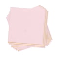 thumbnail image 1 of 20 PK Blush with Gold Stripe Lunch Paper Napkins, 1 of 1