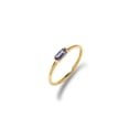 thumbnail image 1 of YoTreasure 0.34 ct. t.w. Half Bezel Set Octagon Tanzanite 10kt Yellow Gold Minimalist Solitaire Ring, 1 of 7