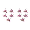 thumbnail image 4 of Baohd 5pcs/set Arrangement de Fleurs Artificielles Réalistes Entretien Bas et Brique Réaliste Rouge 2Set, 4 of 6
