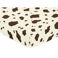 thumbnail image 2 of Sweet Jojo Designs Wild West Cowboy Ivory and Brown Fitted Crib Sheet, 2 of 6