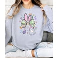 thumbnail image 6 of Easter Nurse Sweatshirt for Women - Cute Bunny Bow Stethoscope Graphic Tee Gray Sweatshirt Adult Small, 6 of 7