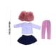 thumbnail image 3 of Juguetes de piscina, juguetes para bebés y niños pequeños. Muñeca de invierno de 45 cm (18 pulgadas), suéter de felpa, abrigo grueso, hombros peludos, conjunto de cuatro piezas, mono, ropa para muñeca, 3 of 6