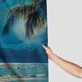 thumbnail image 3 of Orinice Moon Palm Trees Beach Bathroom Decor Set with Hooks, Colorful Luxurious Graphic Print Polyester Fabric Washable Shower Curtain, Waterproof Shower Curtain for Bathroom Decoration 36x72, 3 of 7