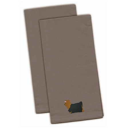 

Carolines Treasures BB3434GYTWE Yorkshire Terrier Yorkie Gray Embroidered Towel Set of 2 19 X 25 multicolor