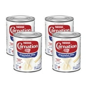 Nestle Carnation Vitamin D Added Evaporated Milk for Holiday Baking, 12 fl. oz (Pack of 4)