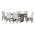 thumbnail image 6 of Traditional 7-Piece 72" Extendable Dining Table Set with 12" Butterfly Leaf and 6 Upholstered Dining Table Set, 6 of 7