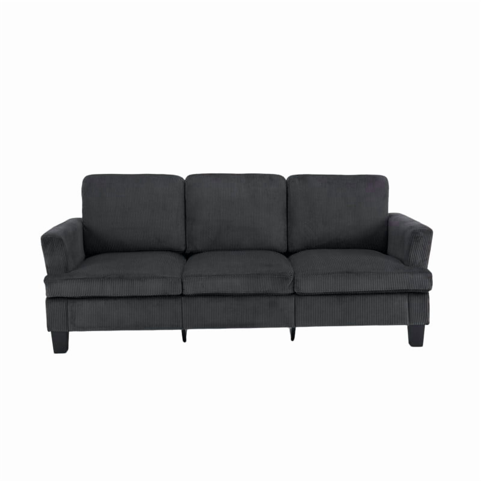 84" Modern 3-Seater Sofa, Upholstered Couch with Washable Covers and 25.6'' Deep Seat, Comfy Sofa Couch for Living Room, Bedroom, Apartment, Office