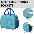 thumbnail image 6 of Womens LightBlue Cartoon Dinosaurs Pterosaurs Pattern Lunch Box for Work,Insulated Lunch Bag for Women,Loncheras Para Mujer,Leakproof Adult Lunch Bag for Work,Beach,Travel,Picnic,Camping, 6 of 7