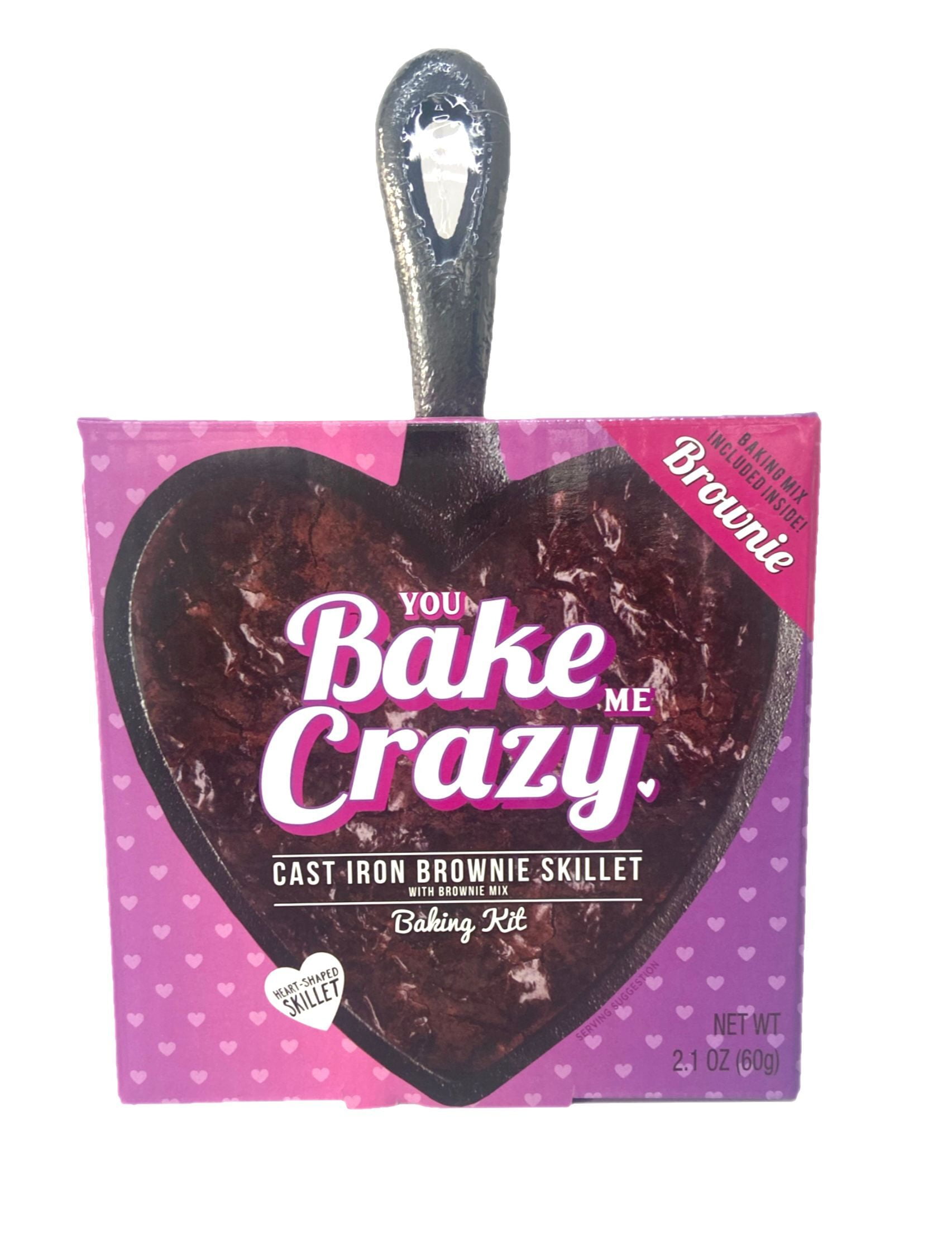 The Modern Gourmet Brownie Skillet: Heart Shaped Cast Iron Skillet, Brownie Mix 2.1 OZ