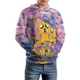 thumbnail image 6 of Adventure Time Jake The Dog Mens Womens Novelty Hoodie 3D Print Pullover Hooded Long Sleeve Sweatshirts Tops Blouse with Pocket, 6 of 8