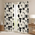 thumbnail image 2 of Manfei Dreamy Cream Bowknot Blackout Curtains Set of 2 (52x84 Each) for Girls, Fairy Tale Princess Window Curtains, Kawaii Cute Cartoon Curtains and Drapes, Window Curtains Bedroom Decor, 2 of 6
