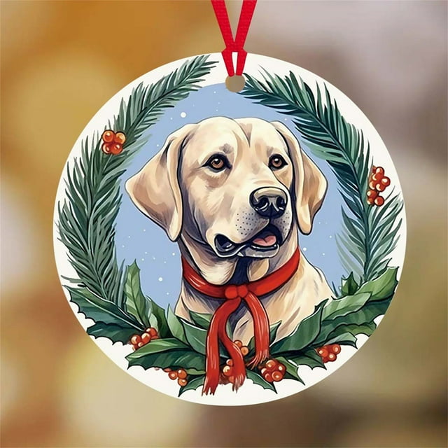 Christmas Decorations For Dogs And Cats Pet Decorations Gifts For Dog Lovers Christmas Tree Ornaments Circular Ornaments Christmas Gifts For Dog And Cat Lovers